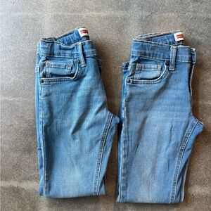 Set of 2! Levi's Kids Classic Blue Denim Jeans Performance Slim 511 size 8 reg